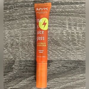 NYX GUAVA SNAP THIS IS JUICE GLOSS Electrolyte infused color lip gloss